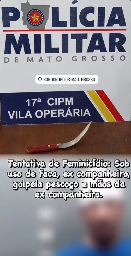 Mulher é esfaqueada pelo ex-marido no Jardim Reis e fica em estado grave